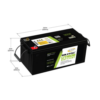 Go Power 250Ah LiFePO4 Solar Battery - GP-LIFEPO4-250