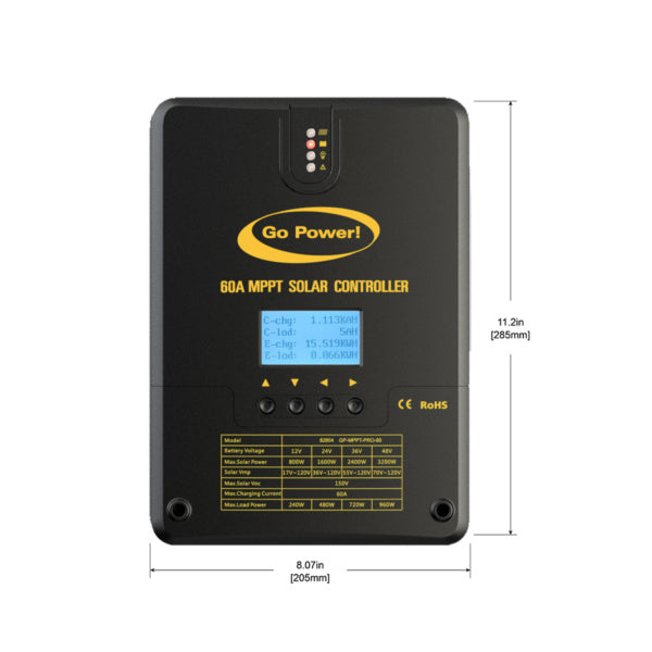 Go Power 60 Amp MPPT Solar Controller