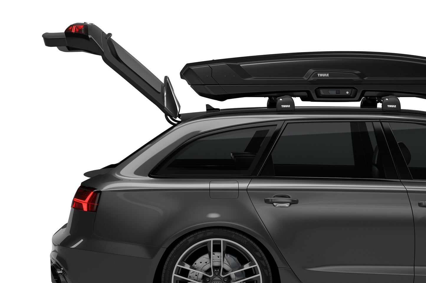 Thule Vector Premium Performance-Style Cargo Box - Medium - Black Metallic - 613201