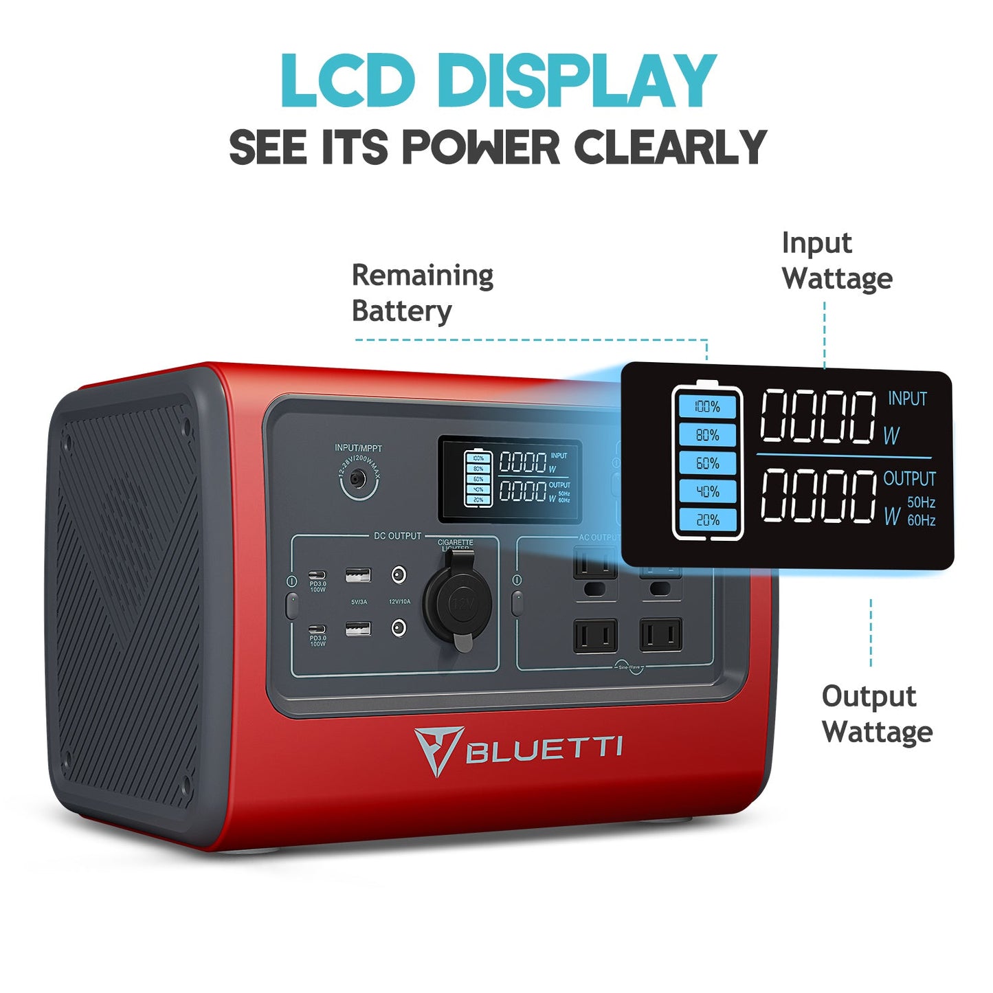 BLUETTI EB70 Portable Power Station | 700W, 716WH