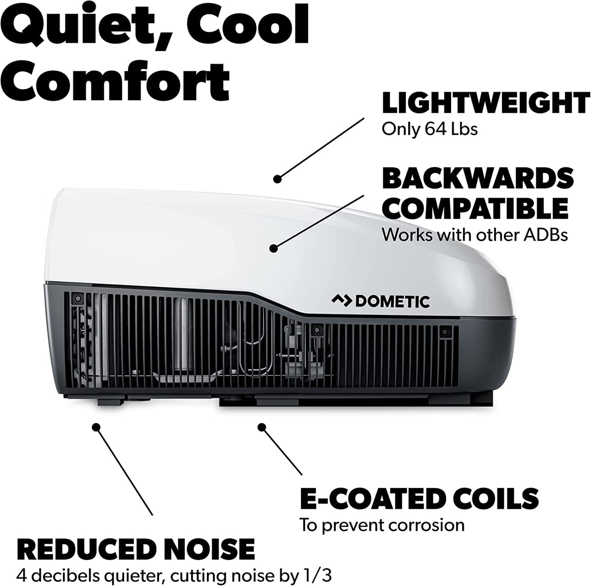 Dometic FreshJet 3 Series 15k BTU Air Conditioner - White - FJX3573MWHAS