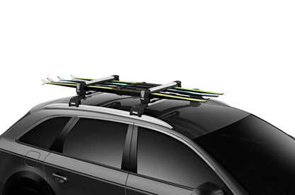 Thule SnowPack Ski & Snowboard Rack - Silver - 4 Skis or 2 Boards