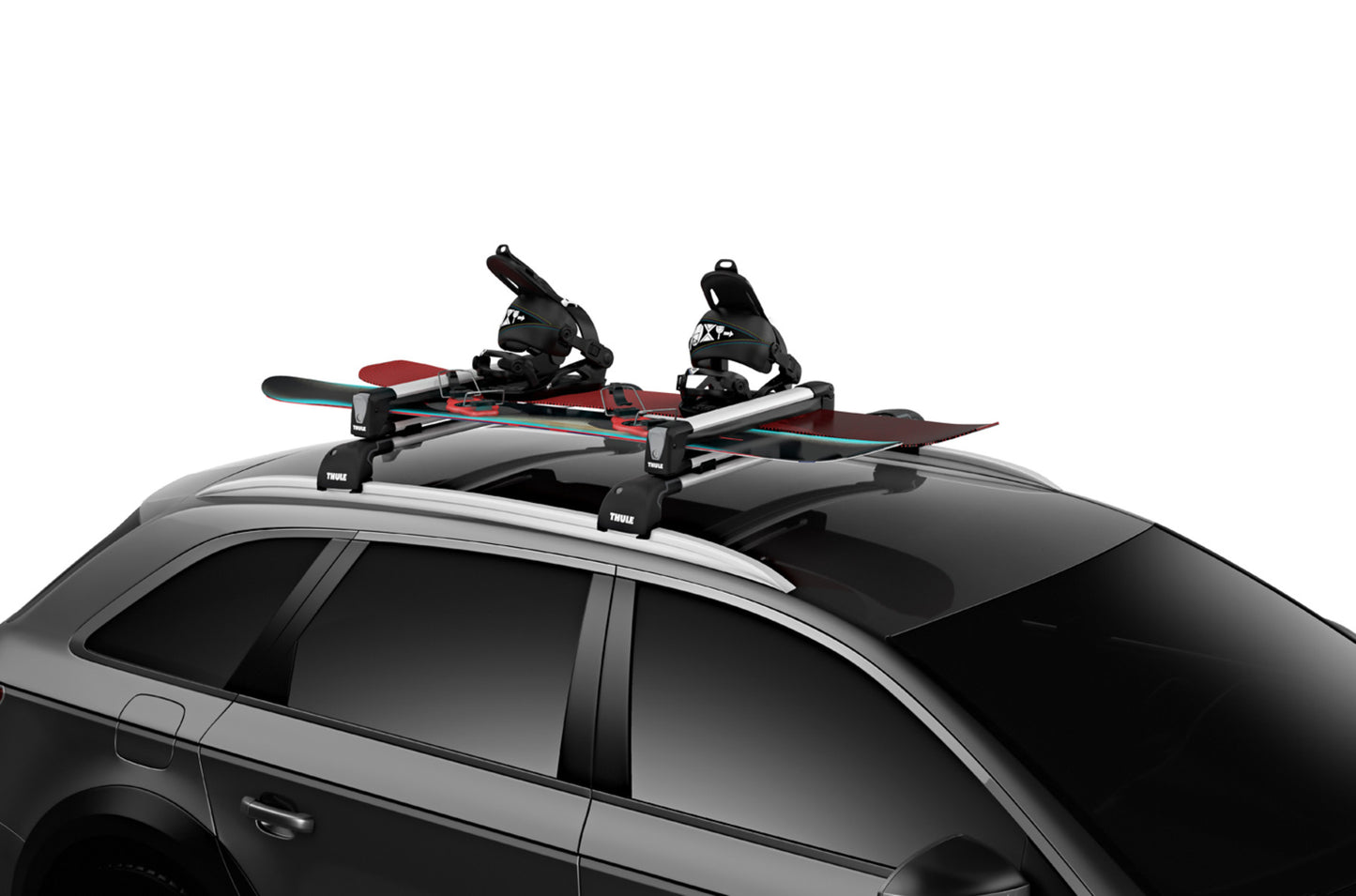 Thule SnowPack Ski & Snowboard Rack - Silver - 4 Skis or 2 Boards