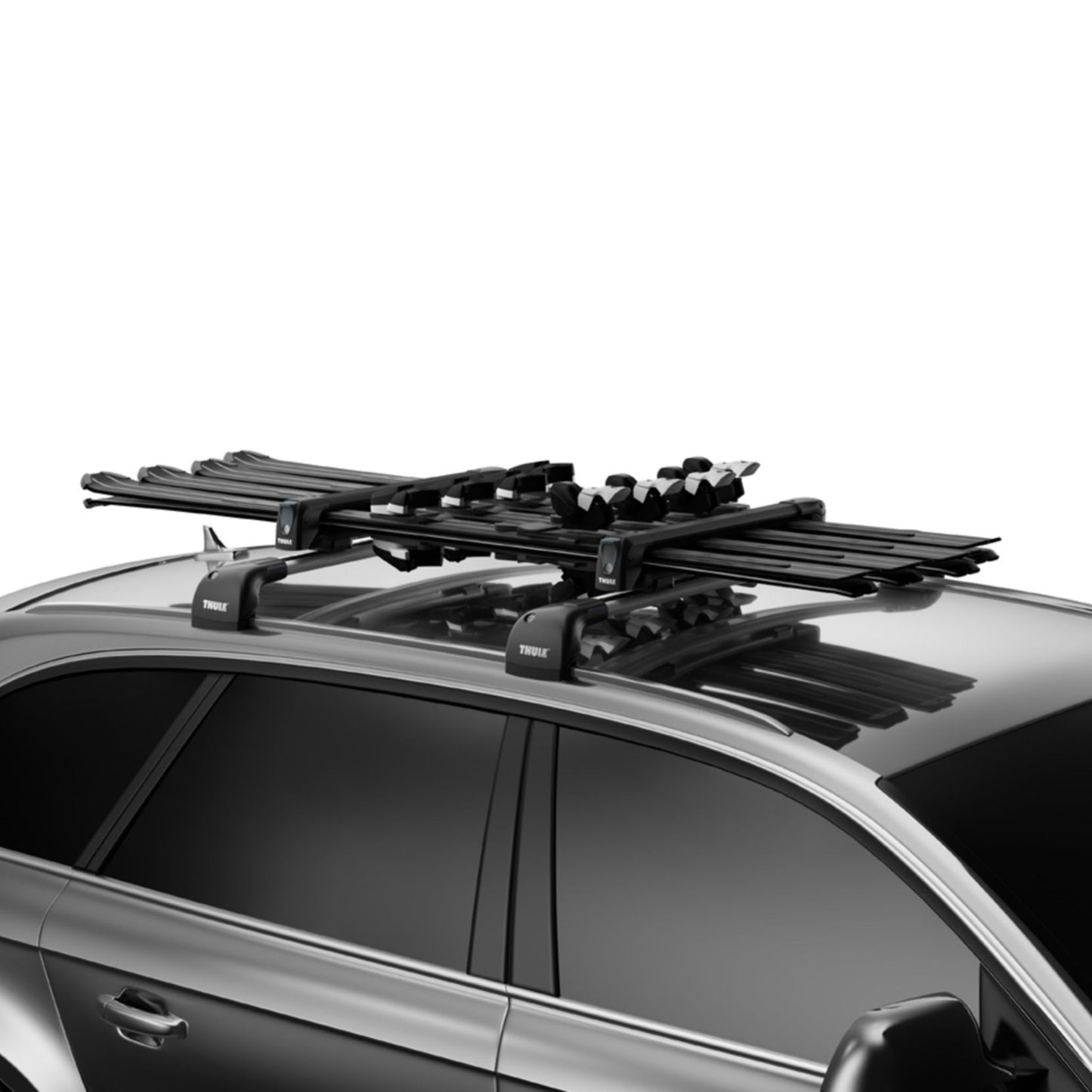 Thule SnowPack Ski & Snowboard Rack - Black - 4 Skis or 2 Boards