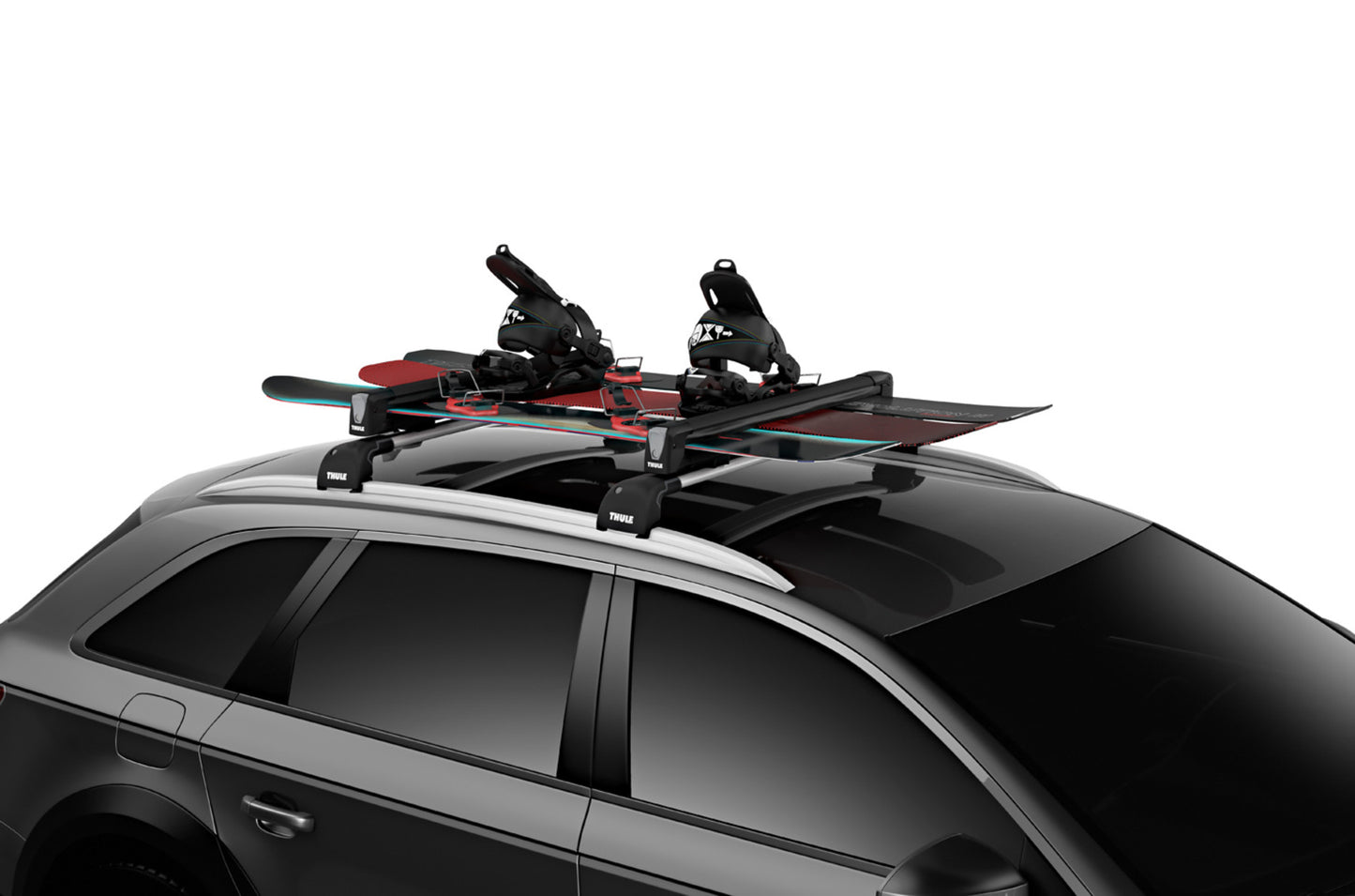 Thule SnowPack Ski & Snowboard Rack - Black - 4 Skis or 2 Boards