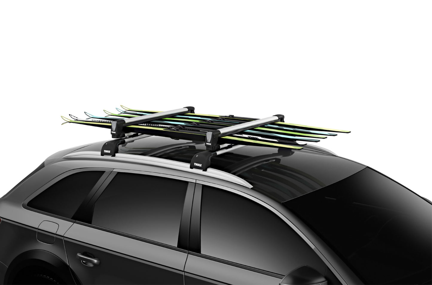 Thule SnowPack Ski & Snowboard Rack - Silver - 6 Skis or 4 Boards