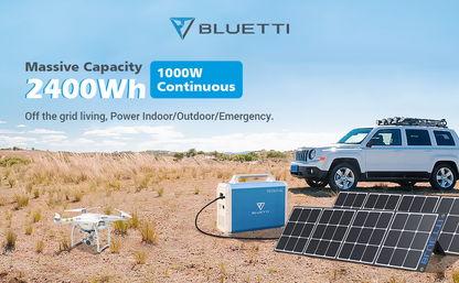 BLUETTI EB240 Portable Power Station | 1000W, 2400WH