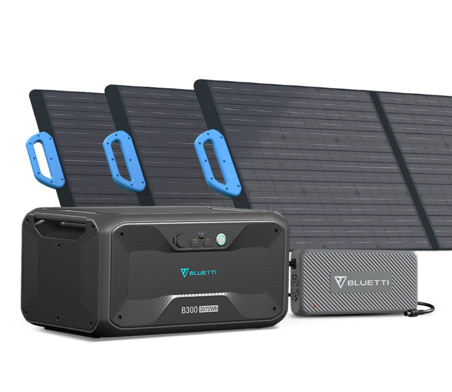 BLUETTI D050S + 3*PV200 + 1*B300 | Solar Generator Kit