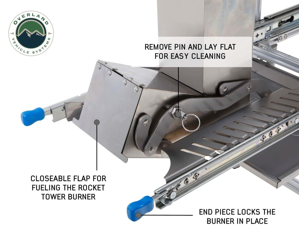 Overland Vehicle Systems Komodo Camp Kitchen - Stainless Steel