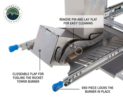 Overland Vehicle Systems Komodo Camp Kitchen - Stainless Steel