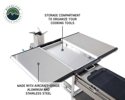 Overland Vehicle Systems Komodo Camp Kitchen - Stainless Steel