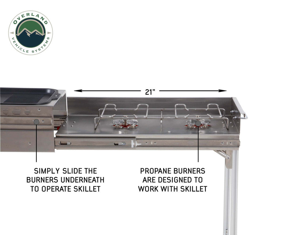 Overland Vehicle Systems Komodo Camp Kitchen - Stainless Steel