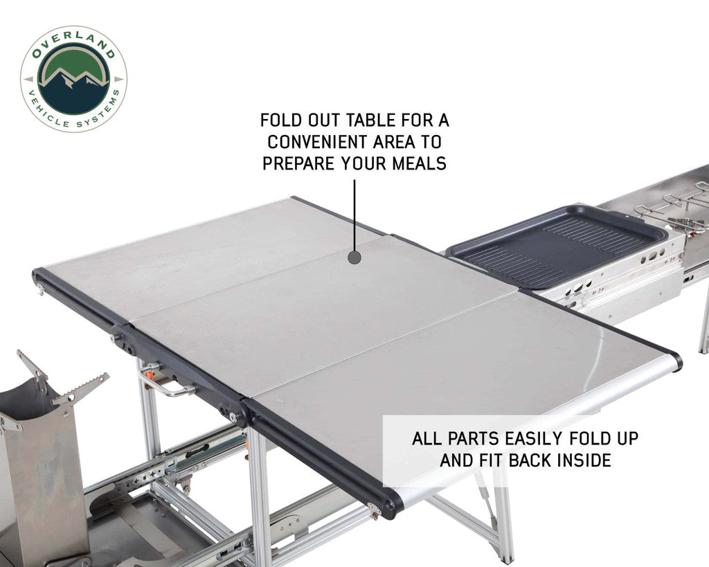 Overland Vehicle Systems Komodo Camp Kitchen - Stainless Steel