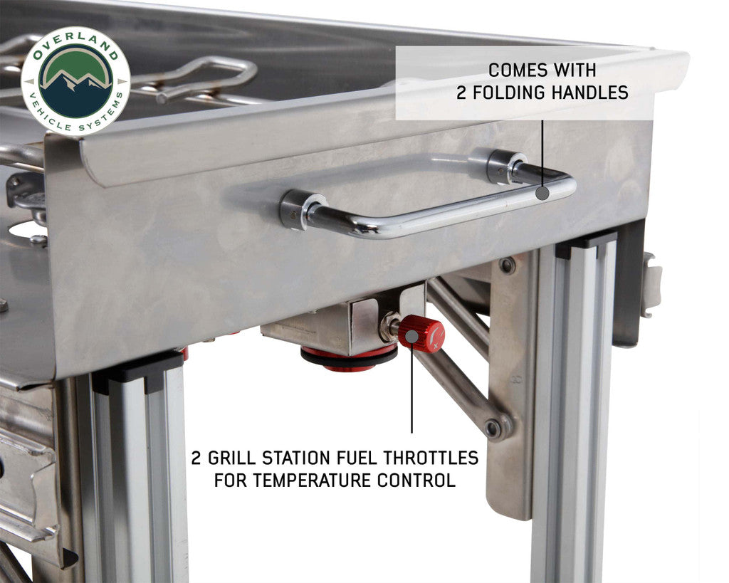 Overland Vehicle Systems Komodo Camp Kitchen - Stainless Steel