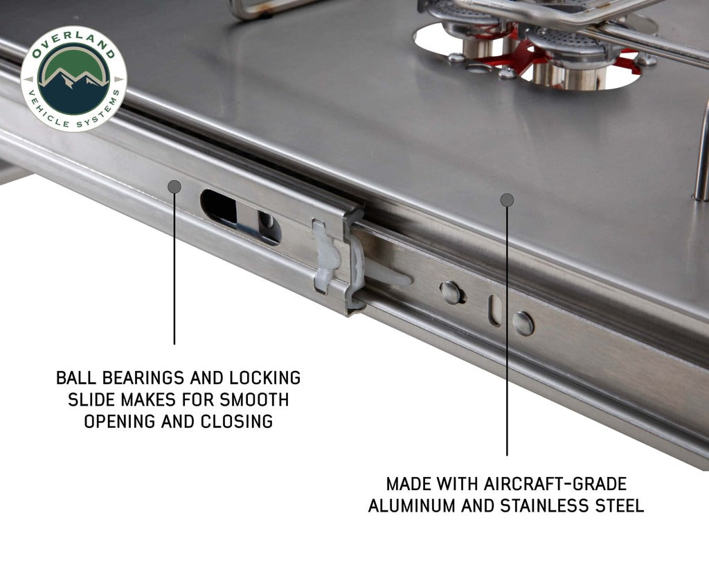 Overland Vehicle Systems Komodo Camp Kitchen - Stainless Steel