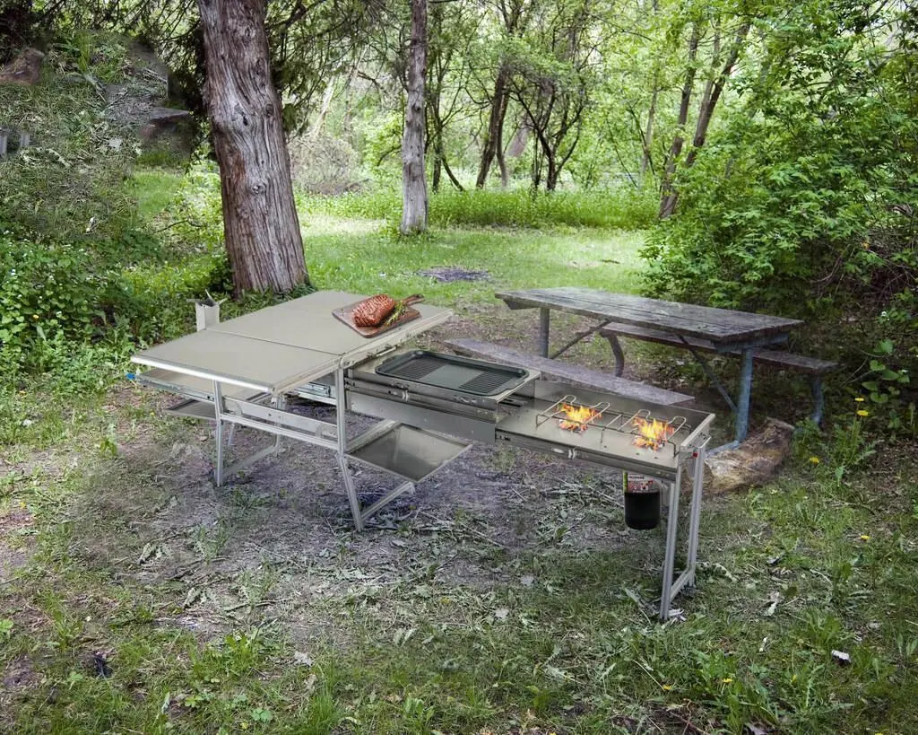 Overland Vehicle Systems Komodo Camp Kitchen - Stainless Steel