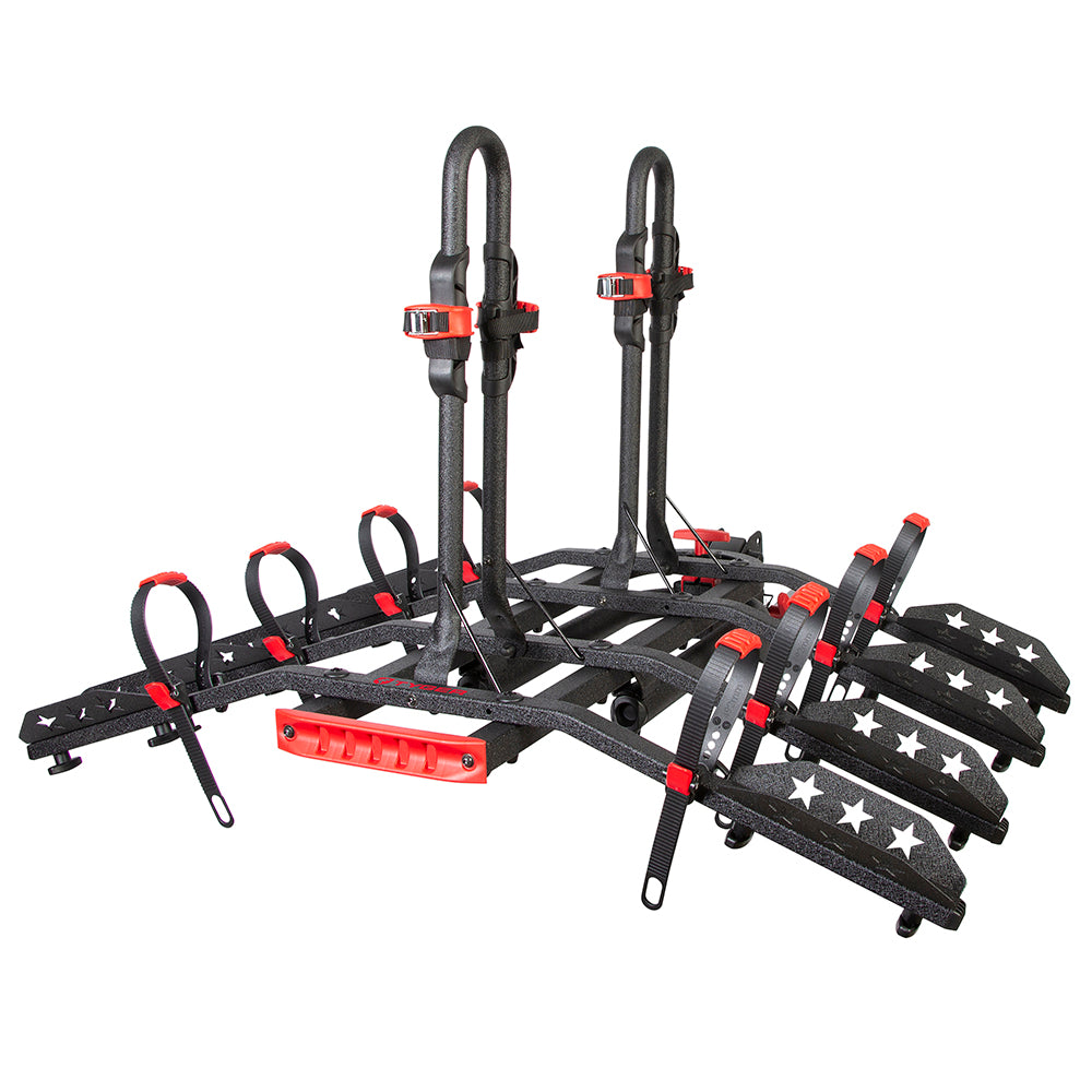 Tyger Hitch Mounted Platform 4 Bike Rack Fits 2