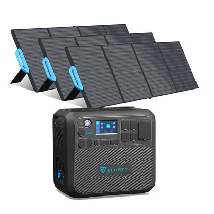 BLUETTI AC200MAX + 3*PV200 | Portable Power Station