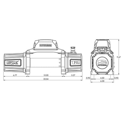 Superwinch SX12 12V Wire Rope Winch - 1712200