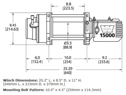 WARN M15 12V Heavyweight Winch - 47801