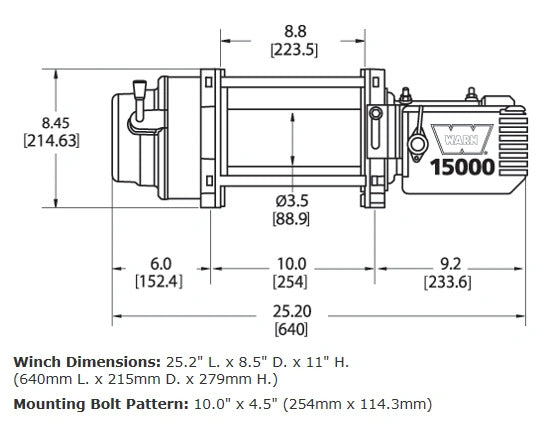 WARN M15 24V Heavyweight Winch - 478022