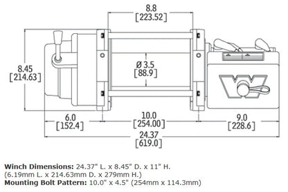 WARN M12 24V Heavyweight Winch - 265072