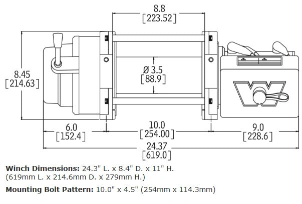 WARN M12-S Heavyweight Winch - 97720