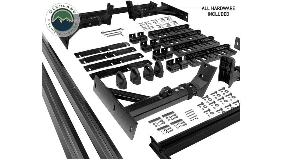Overland Vehicle Systems Freedom Rack w/ Cross Bars and Side Supports - 22040100