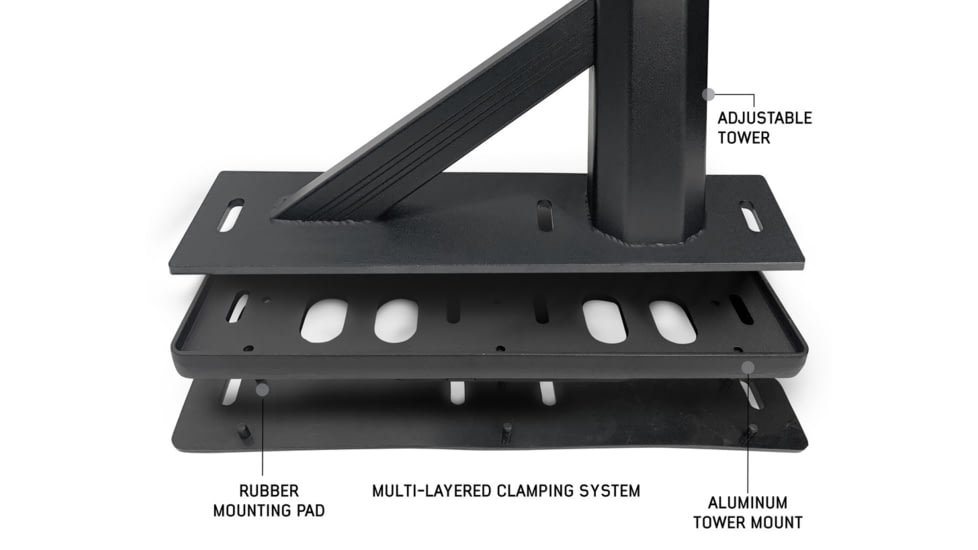 Overland Vehicle Systems Freedom Rack w/ Cross Bars and Side Supports - 22040100